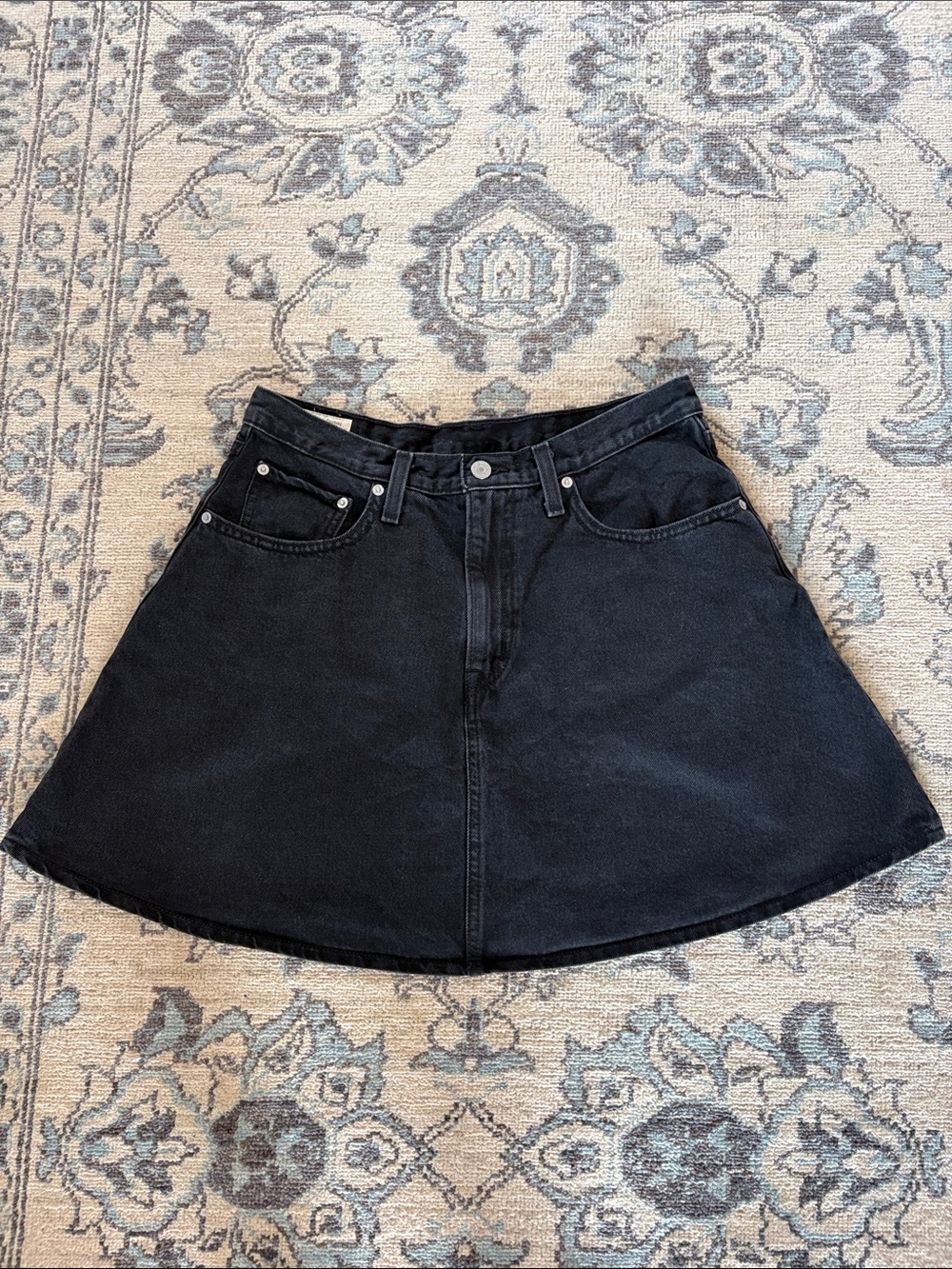 Levi Denim Flare Skirt